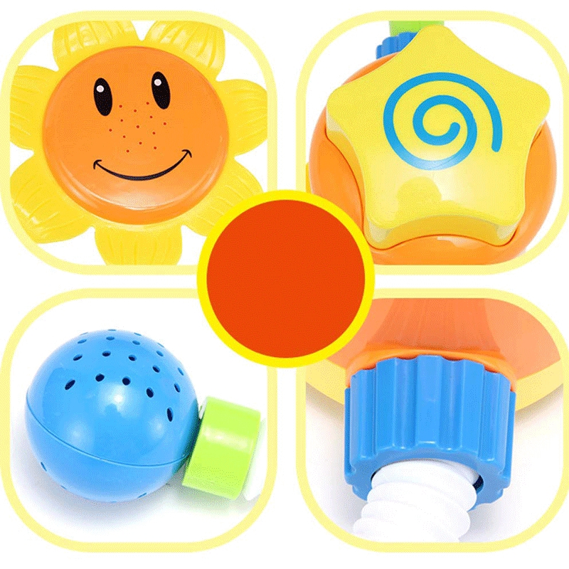 Baby Kids Bath Sunflower Spray Hand-eye Water Shower Tub Faucet Bathroom Toys