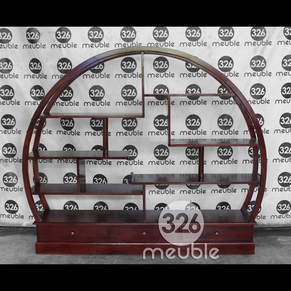 Partisi Ruangan Jati, Partisi Ruangan Bulat, Rak Buku Jati