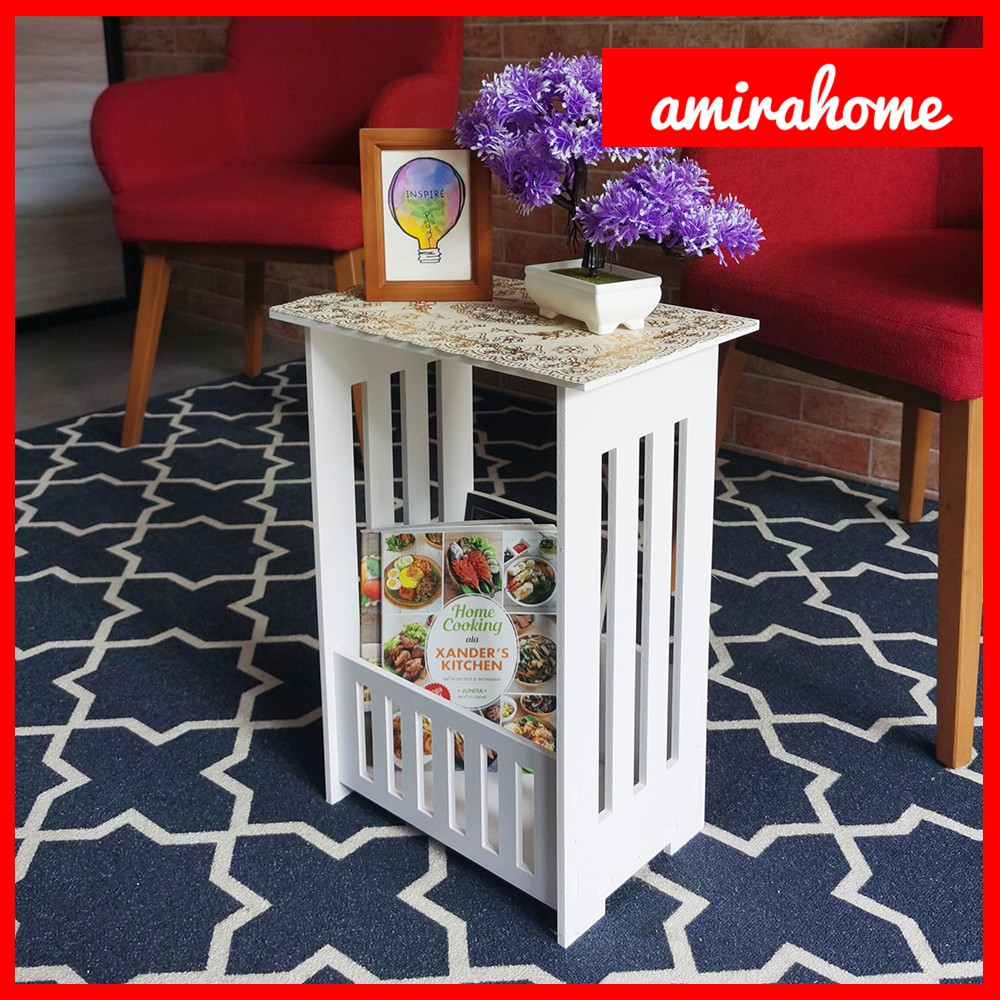 Meja Sudut / Coffee Table / Meja Samping Tempat Tidur Bedside Table Furnitur Rumah