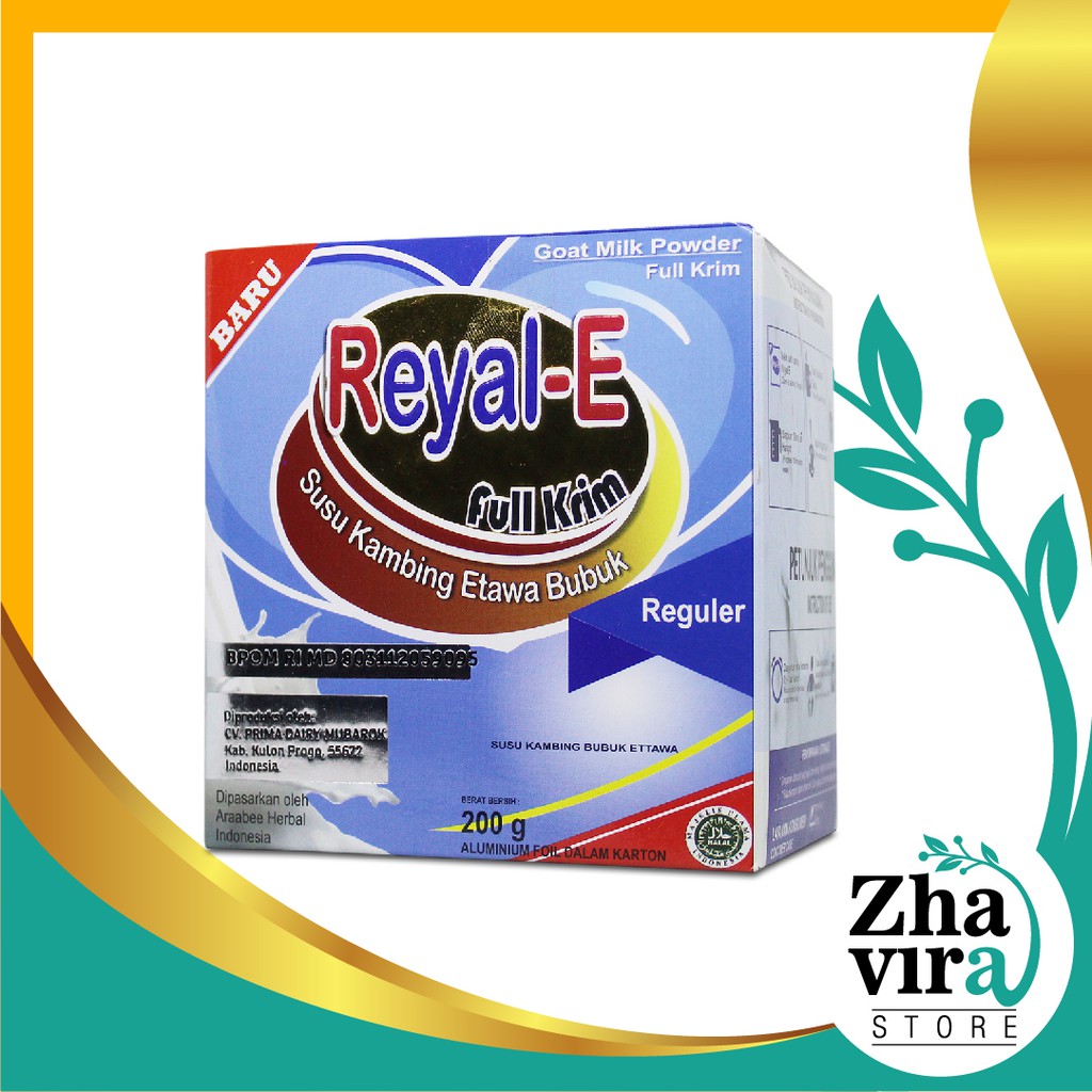 

SUSU KAMBING ETAWA REYAL-E Bubuk Full Cream Sachet Bergizi & Bernutrisi Tinggi
