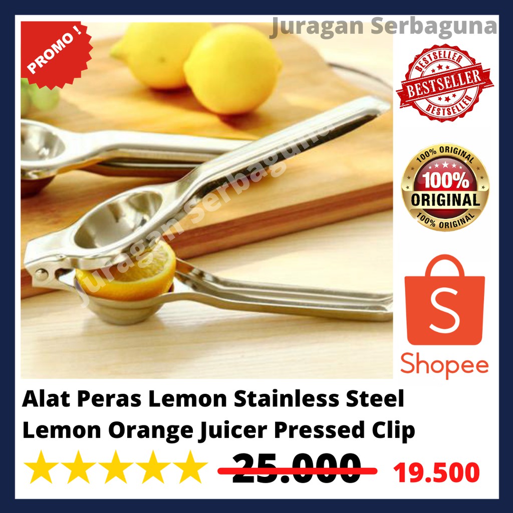 Alat Peras Lemon Stainless Steel Lemon Orange Juicer Pressed Clip