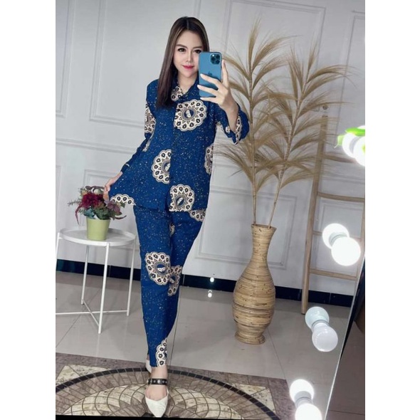 BAJU PAJAMAS SETELAN ONE SET ONESET TIEDYE TIE DYE PAKAIAN TIDUR SETELAN WANITA PAJAMAS BAHAN KATUN 