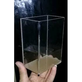 aquarium akrilik mini ikan cupang 10cm x 15cm x 7cm 2mm