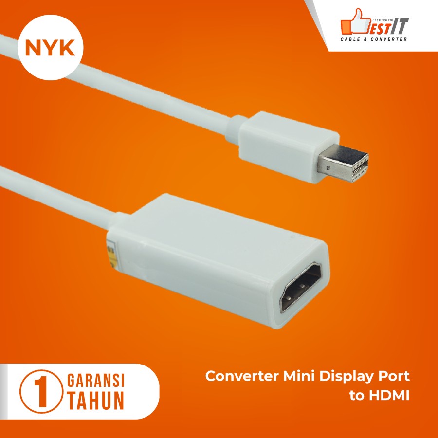 Kabel Mini Display Port to HDMI / Mini DP to HDMI Female Converter NYK