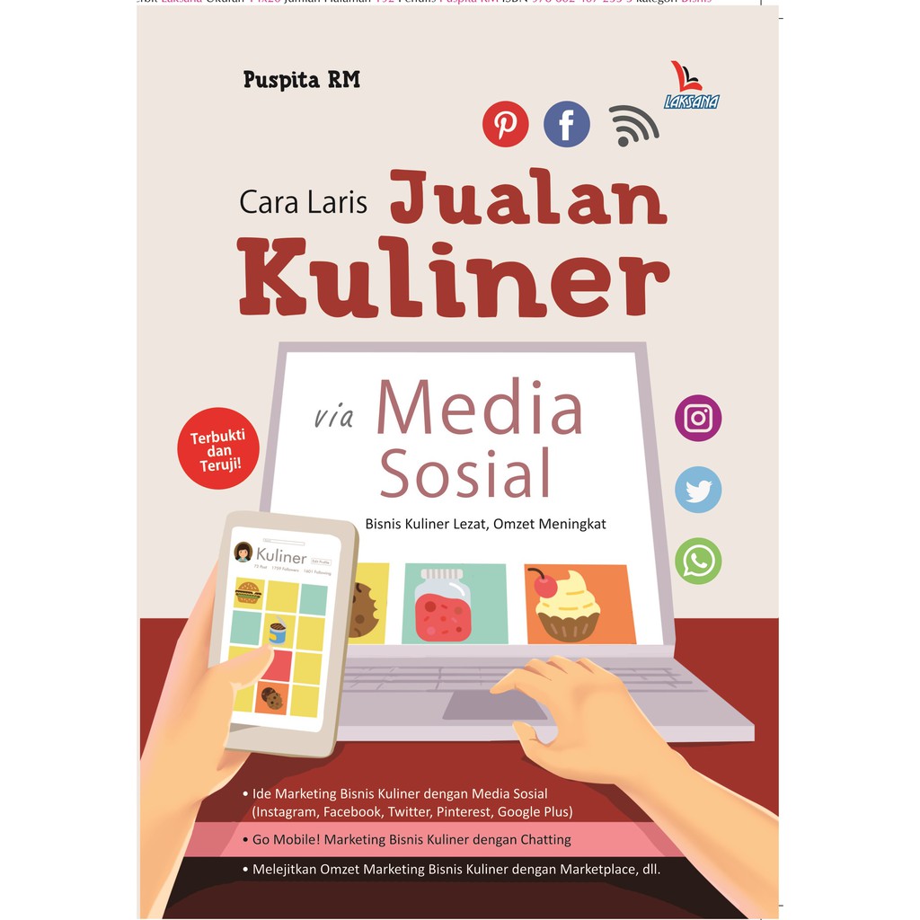

Buku Cara Laris Jualan Kuliner via Media Sosial - Laksana