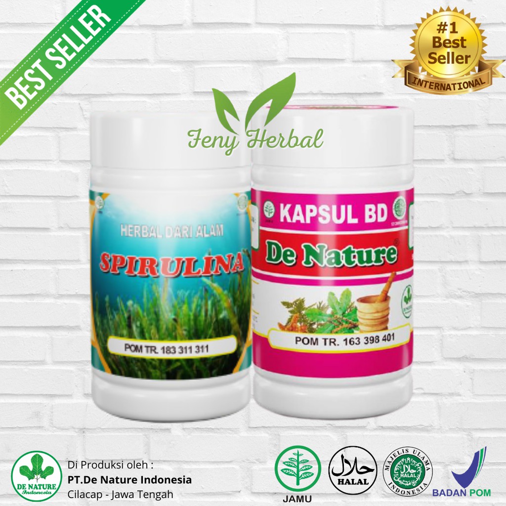 Obat Jerawat Parah Bopeng Paket Ampuh Spirulina BD Bersih Darah Denature