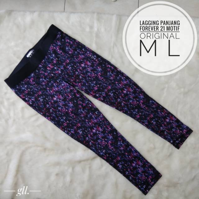 Legging Senam Yoga Panjang Forever 21 Motif Original