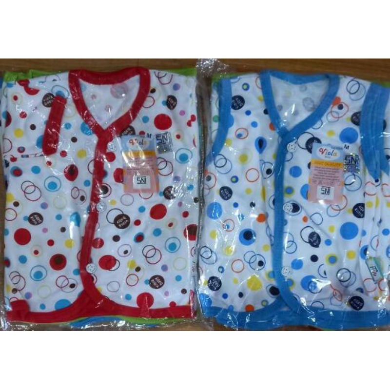 baju bayi merk Viola kancing depan size M-L