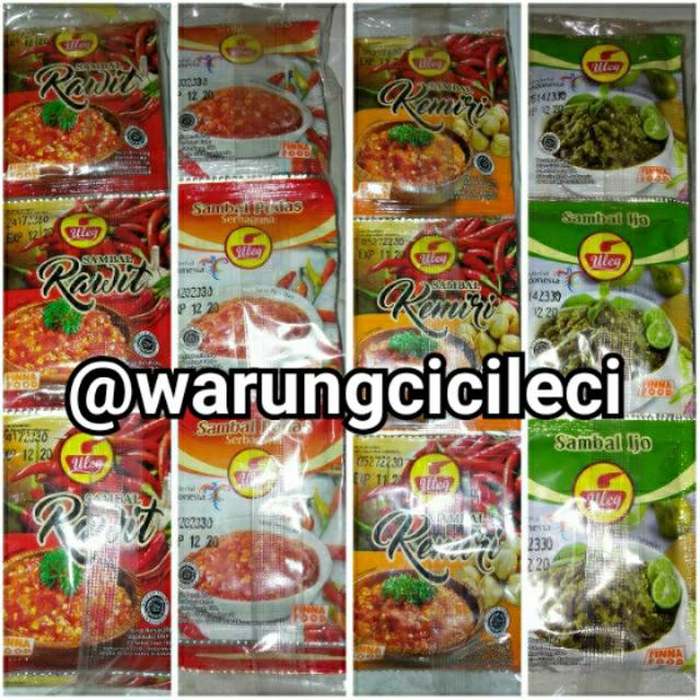 

SAMBAL ULEG SEMUA VARIAN RASA - FINNA FOOD 18g x 10pcs ( 1 RENCENG )