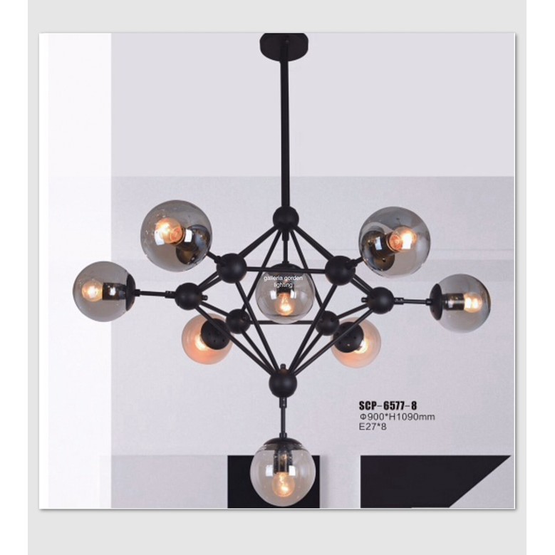 Lampu hias gantung dekorasi ruang keluarga 6577-8