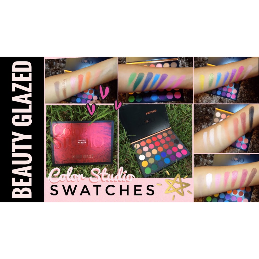 (READY &amp; ORI!) Beauty Glazed 35 Color warna Studio Eyeshadow Palette B56 B 56