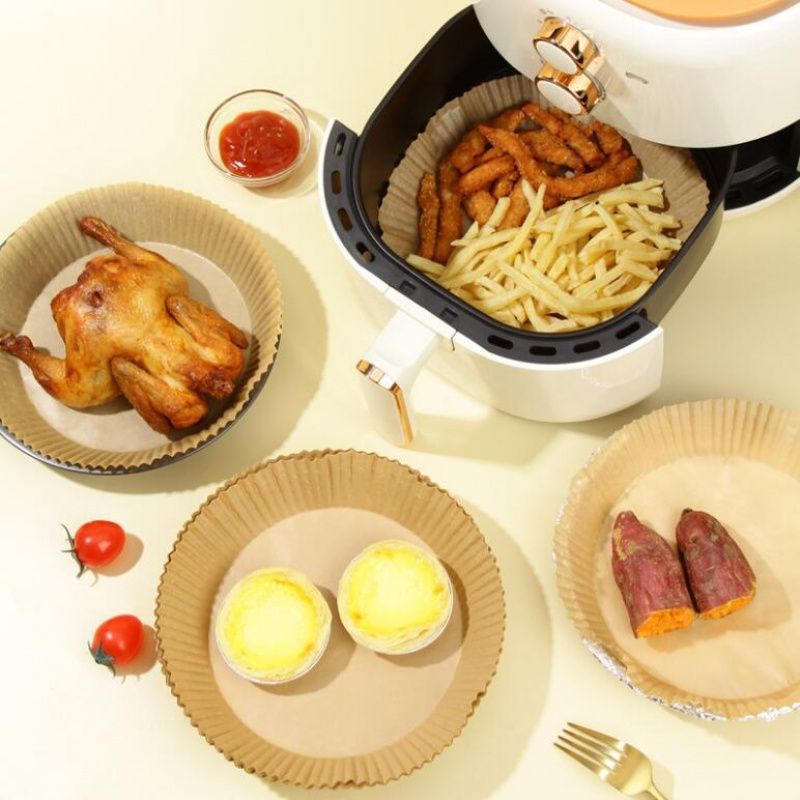Kertas Air Fryer Bulat isi 50lembar / Kertas Minyak Air Fryer / Alas Panggang