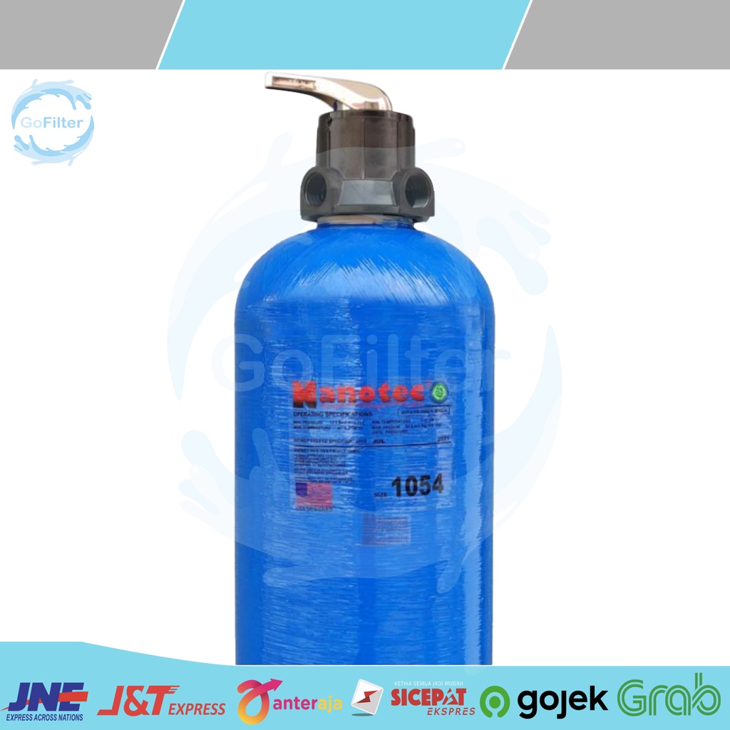 Jual TABUNG FRP NANOTEC 1054 + KEPALA 3 WAY RUNXIN NATURAL BLUE GREY ...