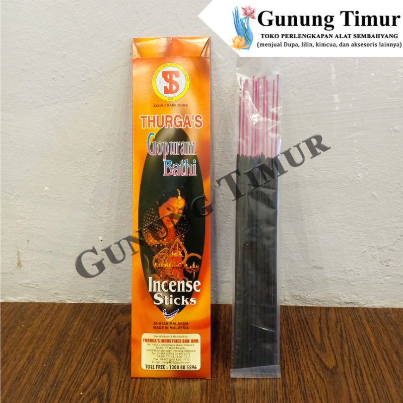 Hio Dupa Thurga Wangi Aromaterapi / Hio Dupa India Gopuram Bathi Incense Sticks