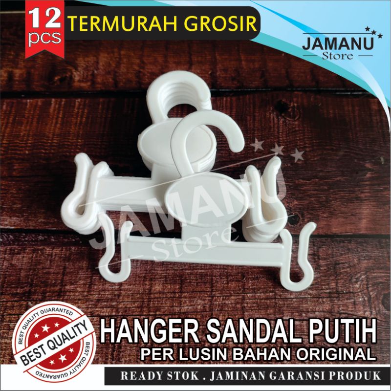 Hanger Display Sandal Jepit Gantungan - Warna Putih per 12Buah