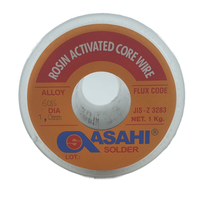 Timah Solder Asahi 1mm 1kg Timah Roll Gulung 1.0 mm 1 kg Grade 60/40% Alloy