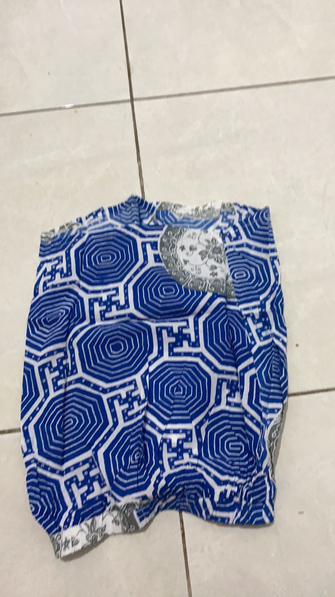 Veyl Kids Caren Skirt Anak Perempuan Warna Biru Bahan Batik Cap
