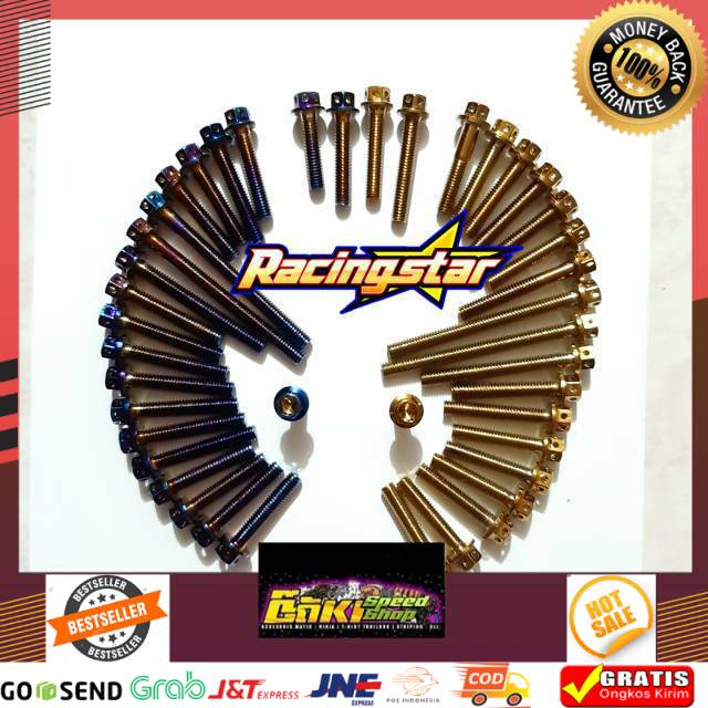 Murah Baut Probolt Blok Bak Mesin Satria F Satria Fu Satria Facelift Probolt Thailand Thailok 21Pcs
