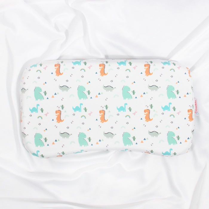 Crea Bantal Peyang Crea Baby Dino Series Memory Foam Baby Pillow With Pillow Case / Bantal Anti Peyang / Bantal Tidur Bayi