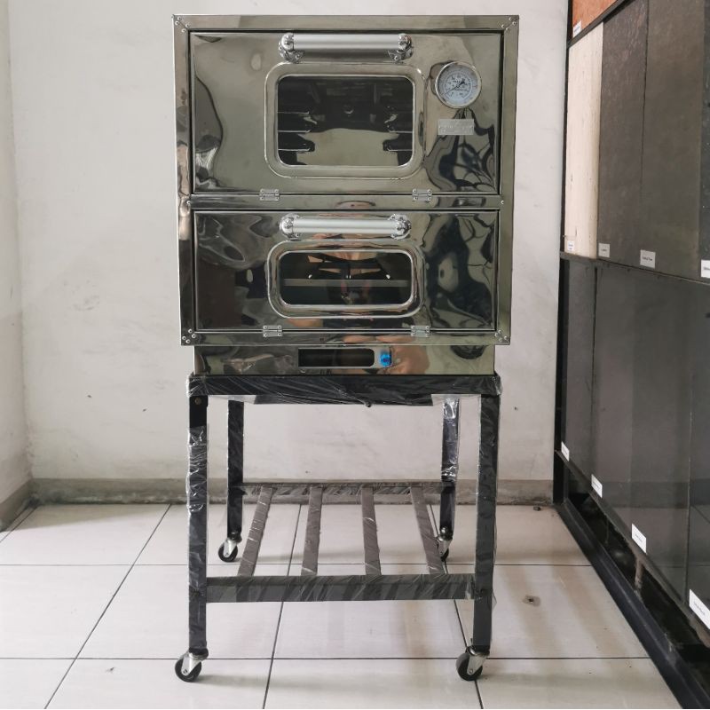 Oven Gas Thomas Cup 2 Dua Pintu Laci 60cm Stainless Steel