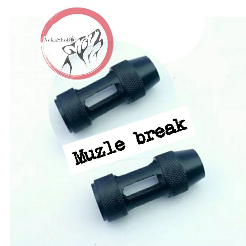 muzle break -pemecah angin -pemecah suara -muzle break model ss1
