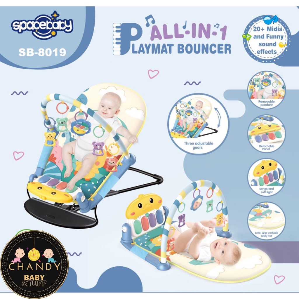 PLAYMAT BOUNCER SB-8019 SPACEBABY ALL IN 1