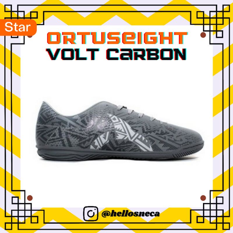 SEPATU FUTSAL ORTUSEIGHT VOLT IN CARBON