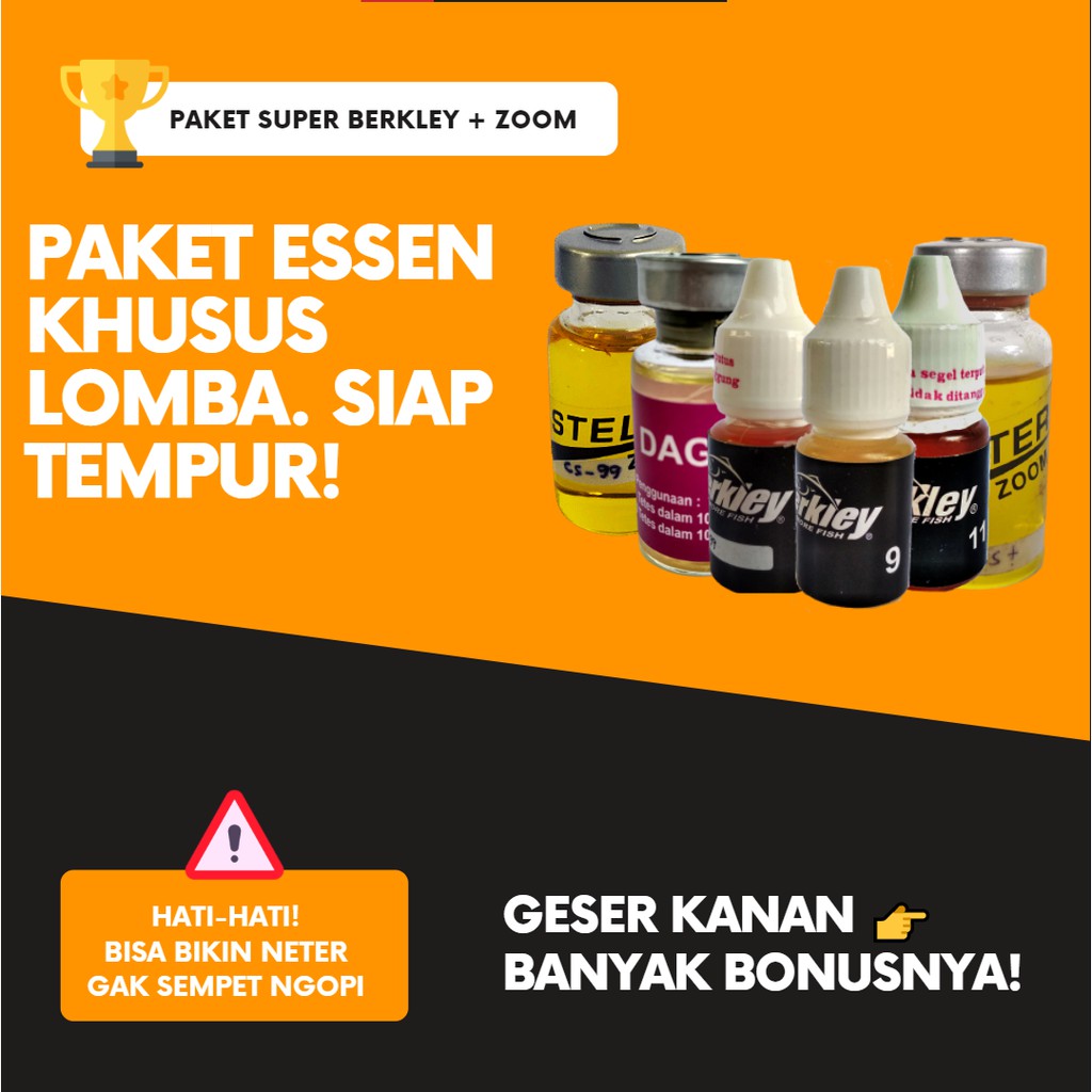 Paket Essen Ikan Mas Siap Tempur -- Berkley Oil Bait + Zoom