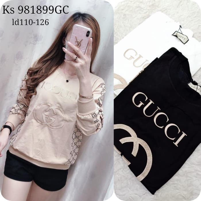 kaos lengan panjang Gucci import ks 981899G