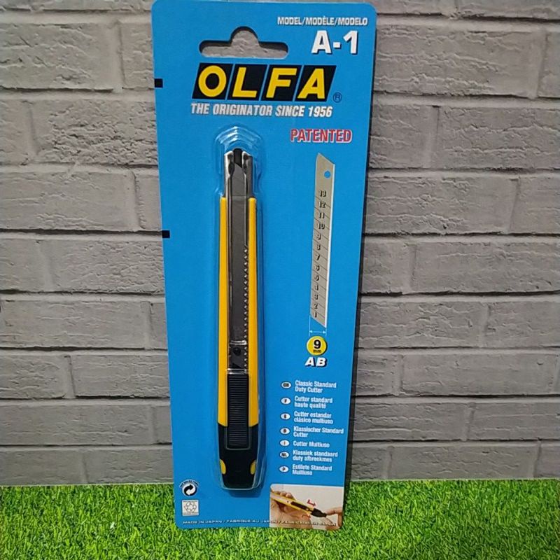 

RB OLFA A-1 Pisau Cutter 9 mm Standard Duty Knife 9mm