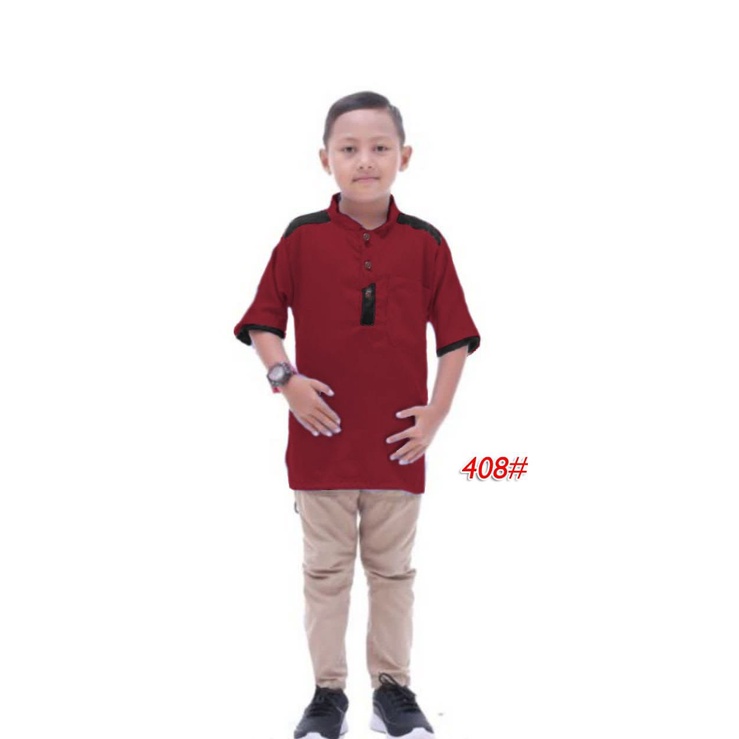Jessicacollectionn 408# Kurta anak cowok / kurta anak Moscrepe