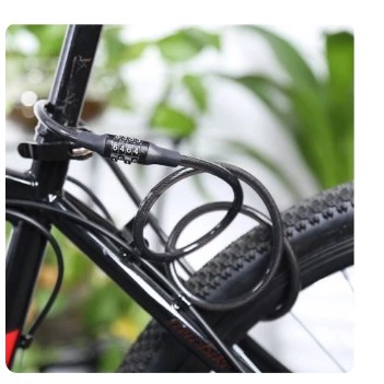 Gembok Angka Sepeda 4 angka kunci pengaman motor rumah Tali Koper Ban