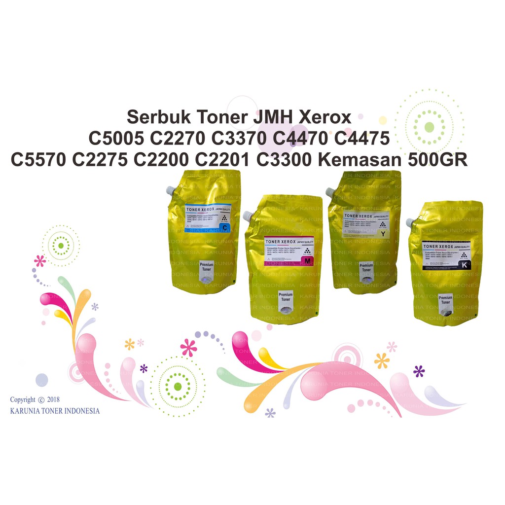 Serbuk Toner JMH Xerox C5005 C2270 C3370 C4470 C4475 C5570 C2275 C2200 C2201 C3300 Kemasan 500 Gram