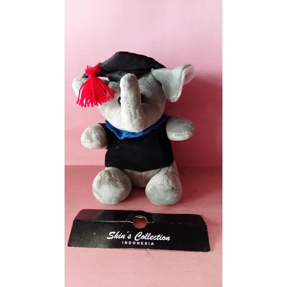 boneka wisuda mini gajah
