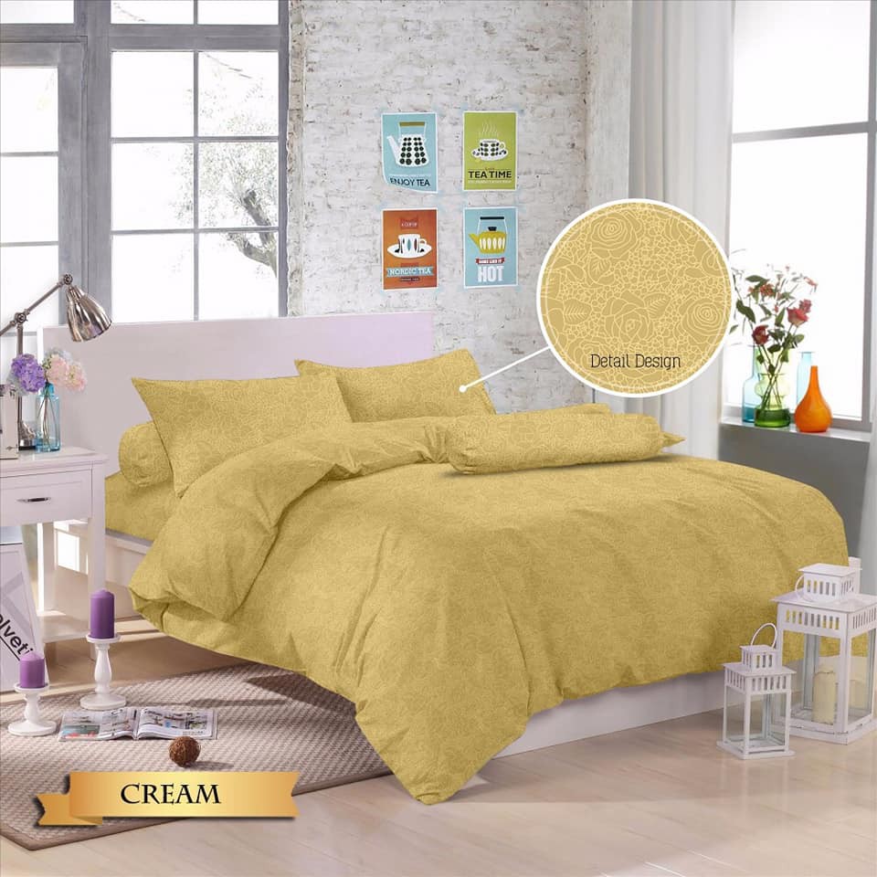 Sprei / Sprey / Spre Royal Motif Cream