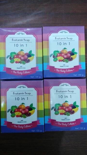 SABUN FRUITAMIN SOAP 10 IN 1 BPOM - RAINBOW SOAP