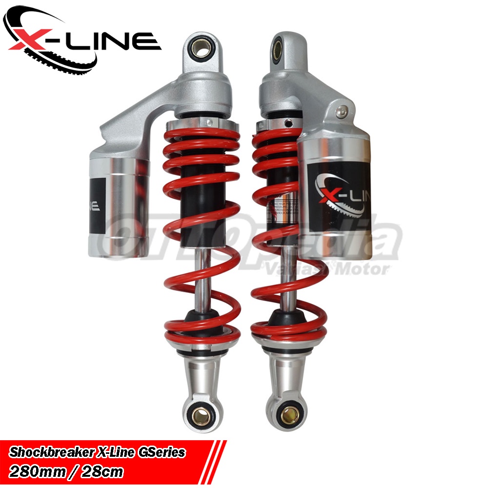 Shock Tabung X-Line G Series 280mm Shockbreaker Yamaha JUpiter Z Burhan / Jupiter Z1 / F1zr FizR Pos