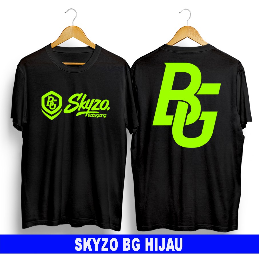 Baju kaos distro terbaru kekinian lucu keren pria wanita dewasa anak termurah kaos babygang hijau