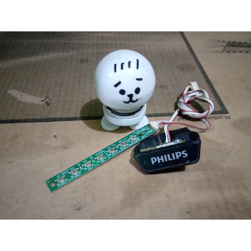 sensor tombol ir tv led Philips 32pha3052s