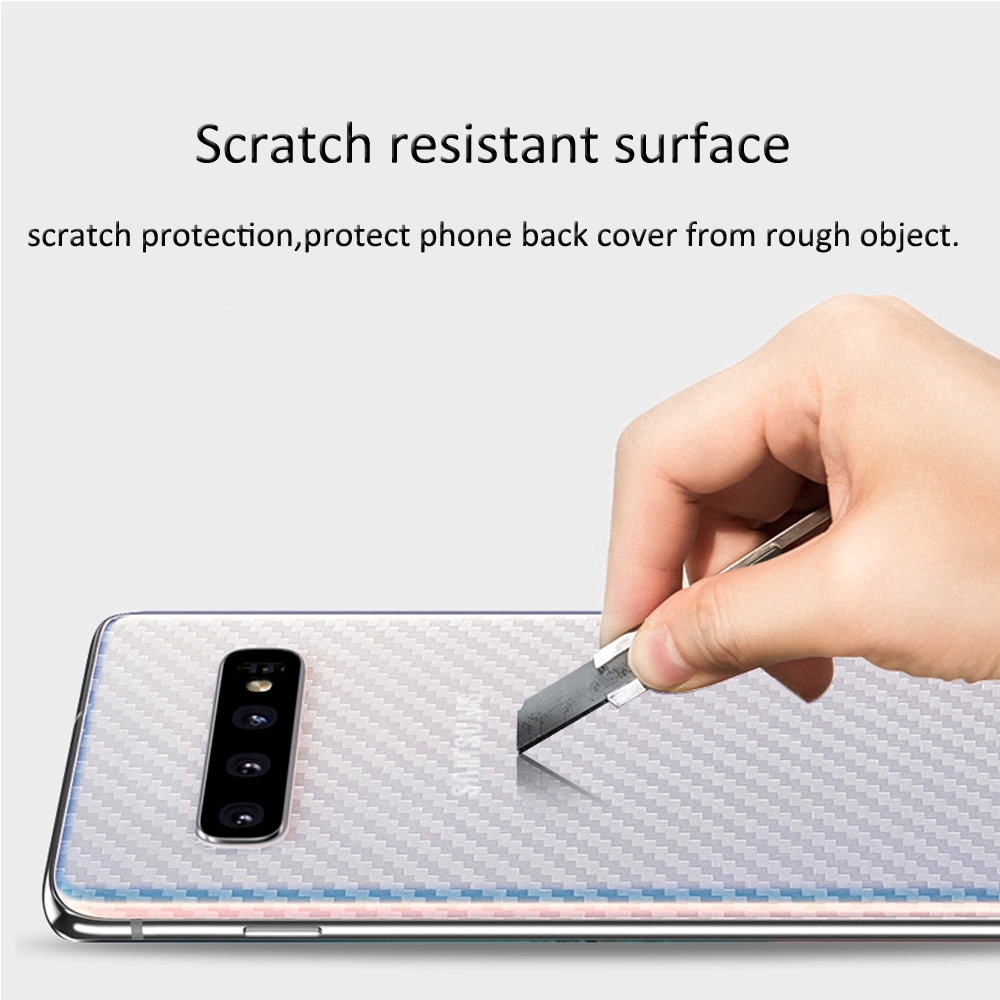 3PCS Samsung Galaxy A51 A71 S20 Ulta S10 Lite Note 10 Lite Carbon Fiber Back Sticker Protective Back Film BY