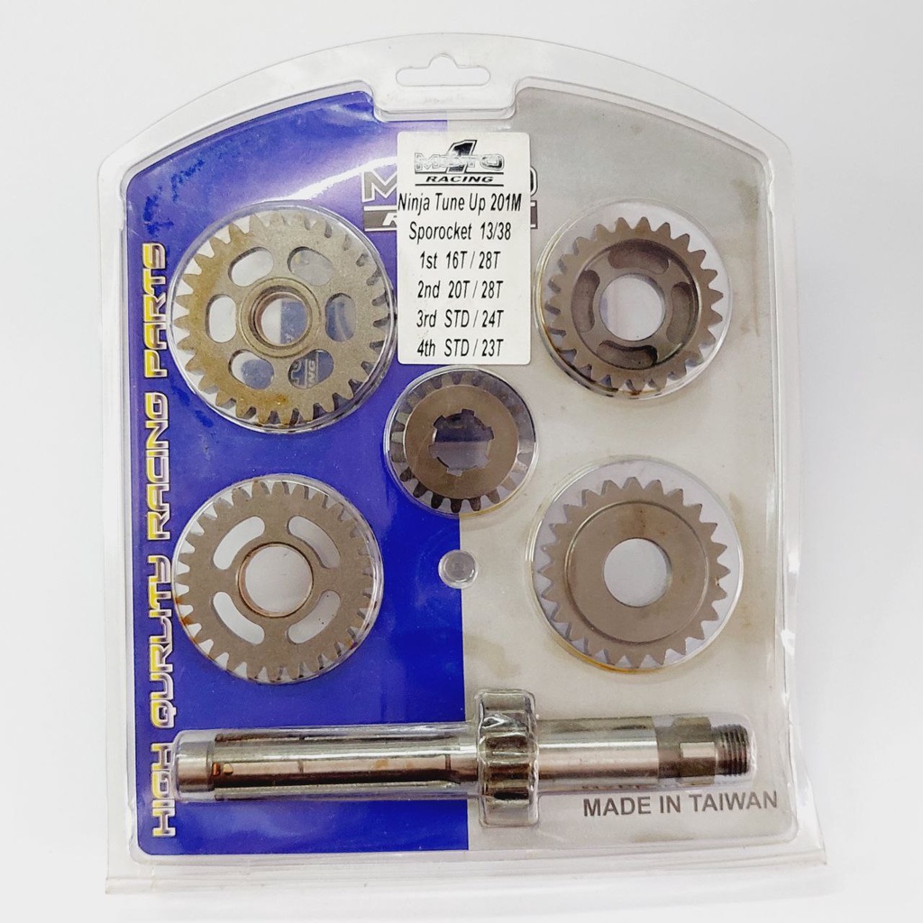 GEAR GIGI RATIO RASIO MOTO1 MOTO 1 NINJA R RR TUNE UP ORIGINAL KAK