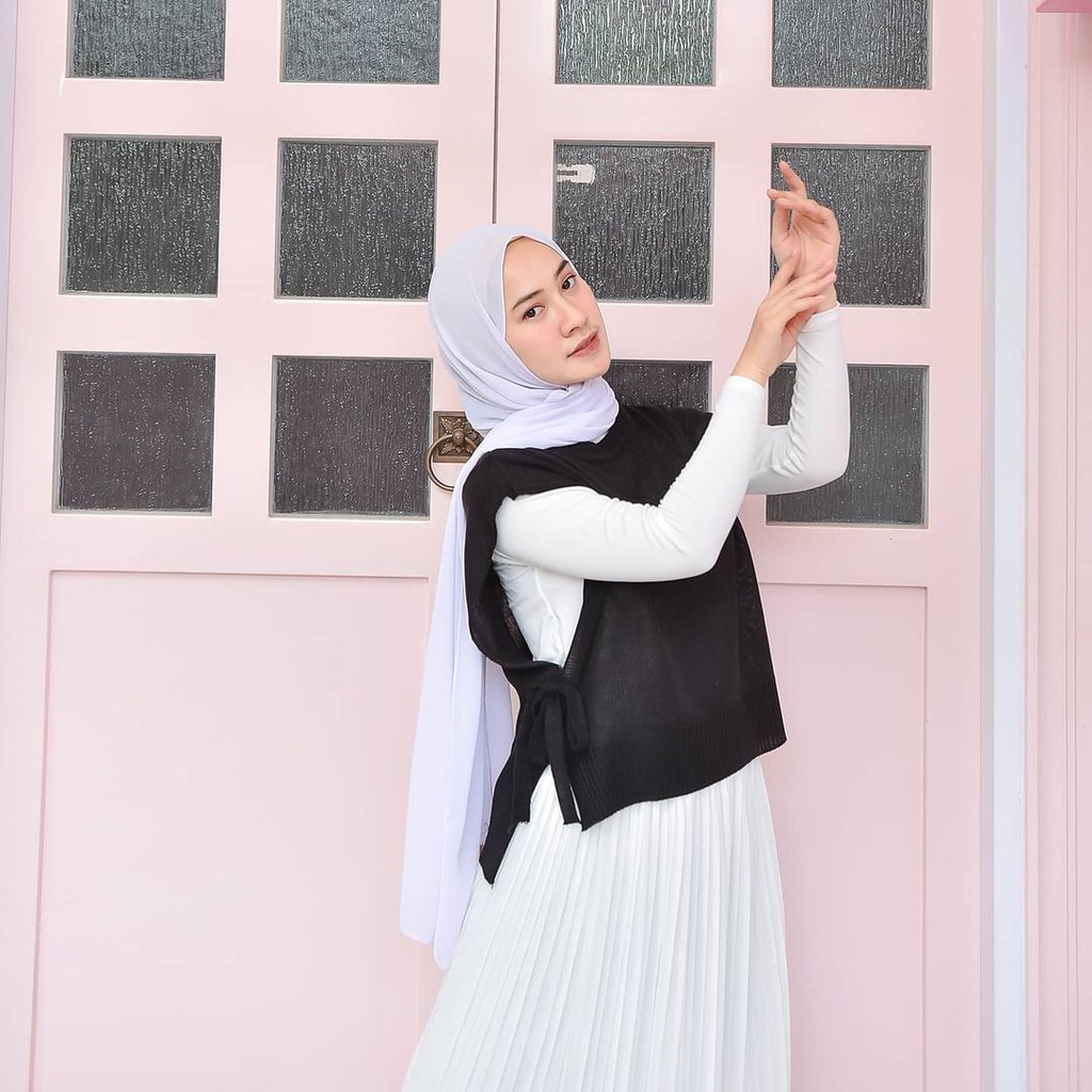 BASIC VEST KNITT WANITA ROMPI RAJUT TALI