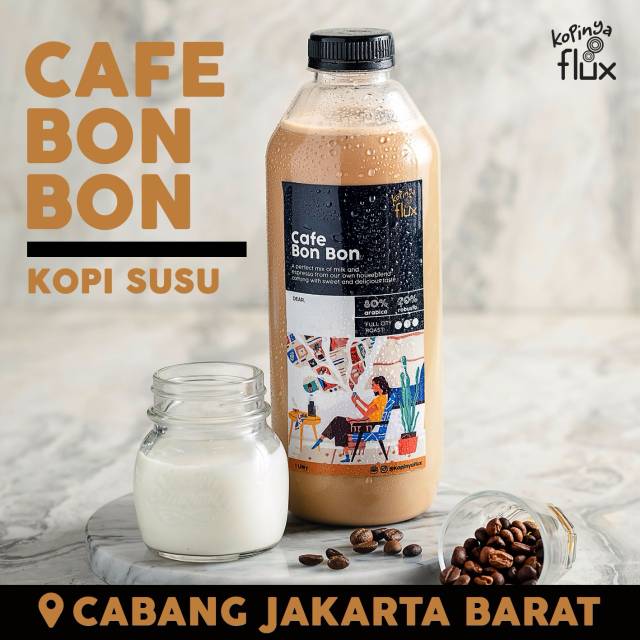 

Kopi Susu Manis (Cafe Bon Bon) 1 Liter - Kopi 1 Liter by Kopinya Flux