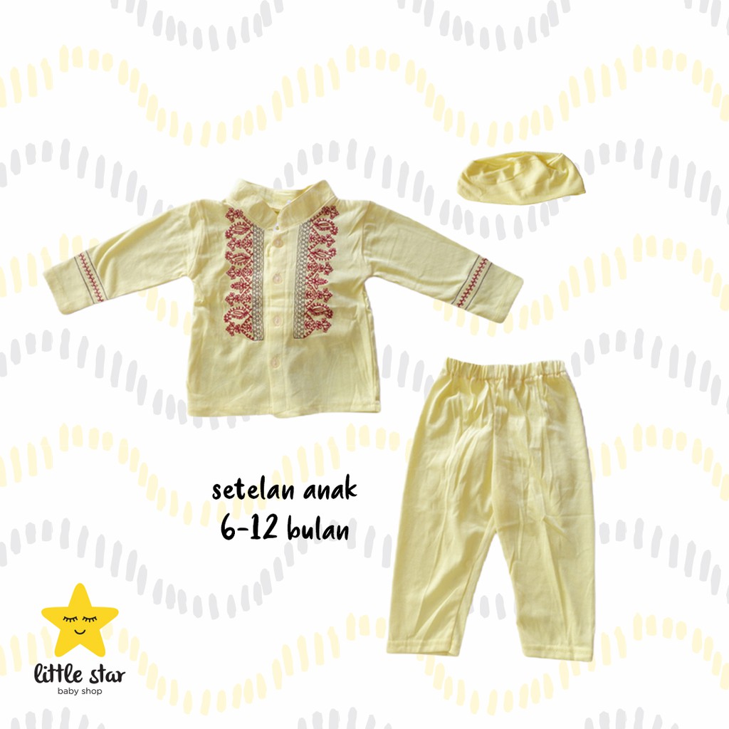 Baju Koko Setelan Idul Fitri Lebaran Anak Bayi Cowok Laki