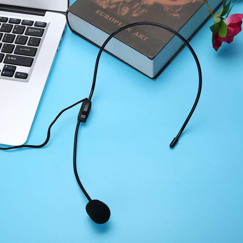 Mikrofon Mikropon Presentasi HP Laptop Mic Clip On Bando Headset Microphone Jack 3.5mm Berkualitas High Quality Jernih Audio Splitter U Live Audio Zoom Meeting Google Meeting Rapat IG Presenter MC Youtuber Mikropon Mik Kepala Perekam Suara HP20