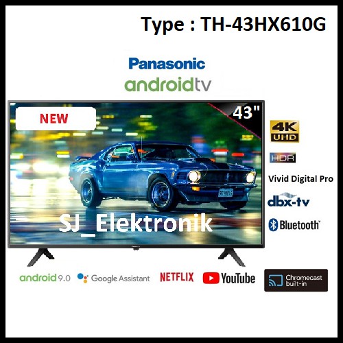 (KHUSUS LUAR KOTA) LED TV Panasonic 43 Inch TH-43HX610G / 43HX610 UHD 4K AndroidTV