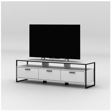 Meja rak industrial tv viso 150 simple bufet minimalis multifungsi furniture kayu ruang tamu