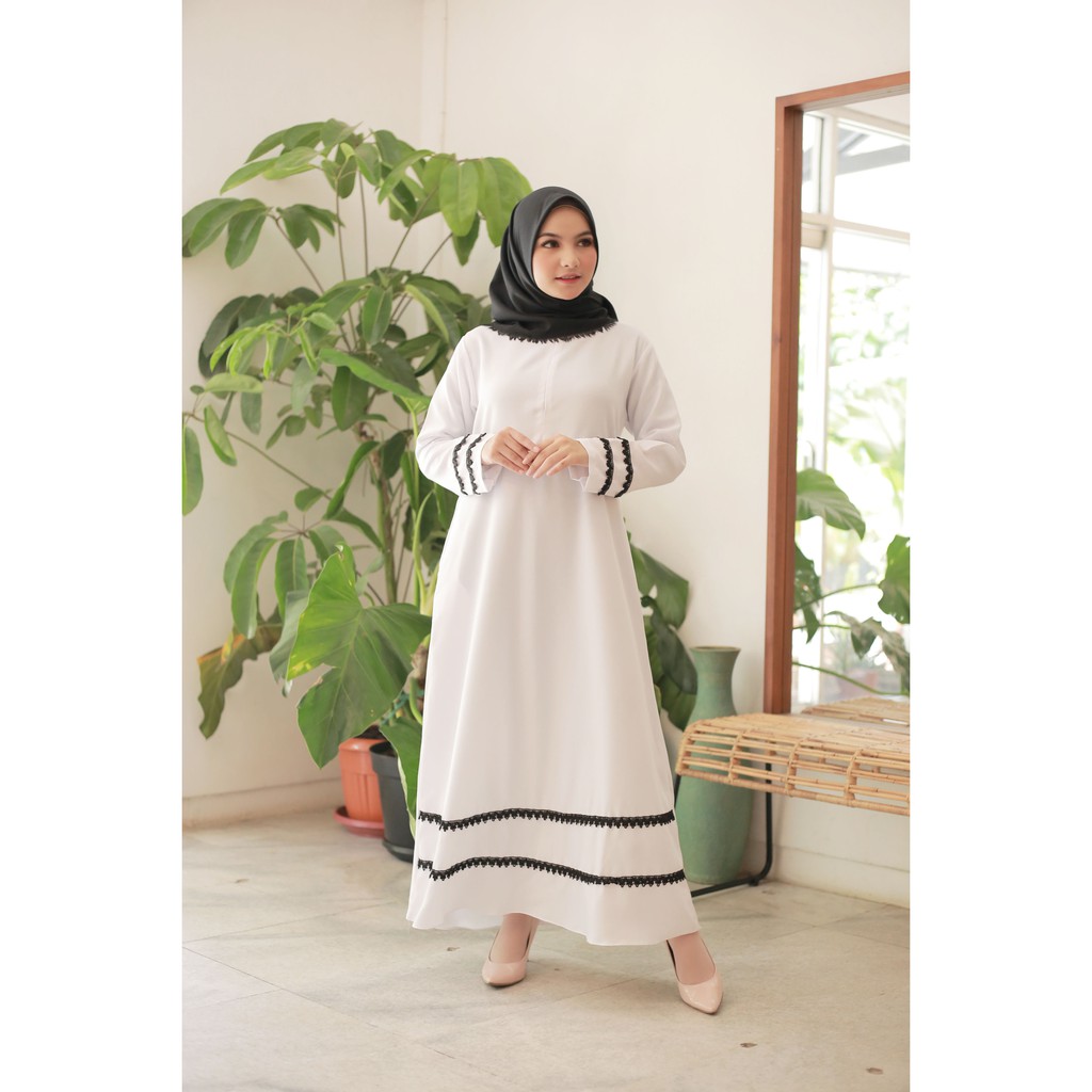 Gamis Putih Terbaru 2023 Gamis Mostcrep White Gamis Putih Gamis Umroh Gamis Lebaran 2023 Gamis Putih Wanita Kekinian Gamis Terbaru  gamis putih jumbo Gamis Remaja Brukat Gamis Jumbo Kondangan