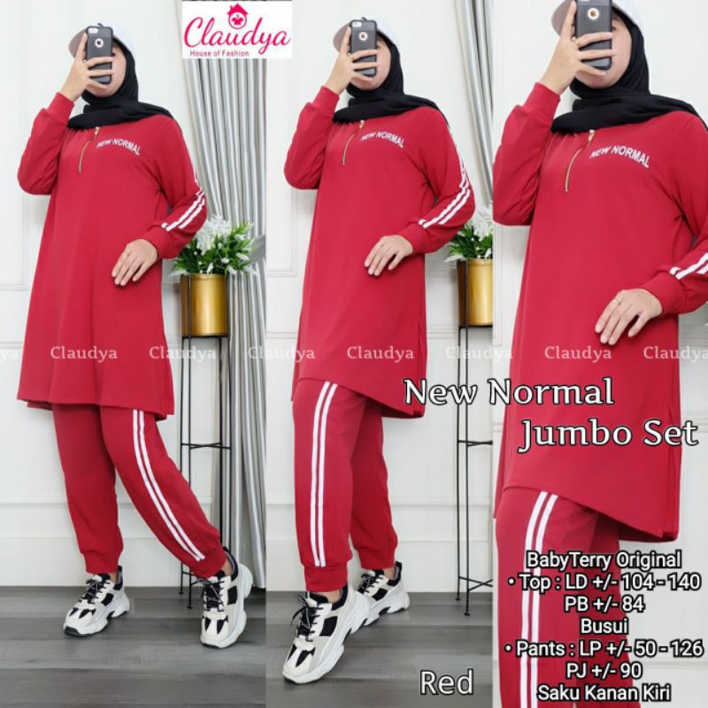 NEW NORMAL JUMBO SET / SETELAN TRENING / OLAHRAGA / GOWES / SPORT ORI BY KAYLA CLAUDYA SOLO SURAKART