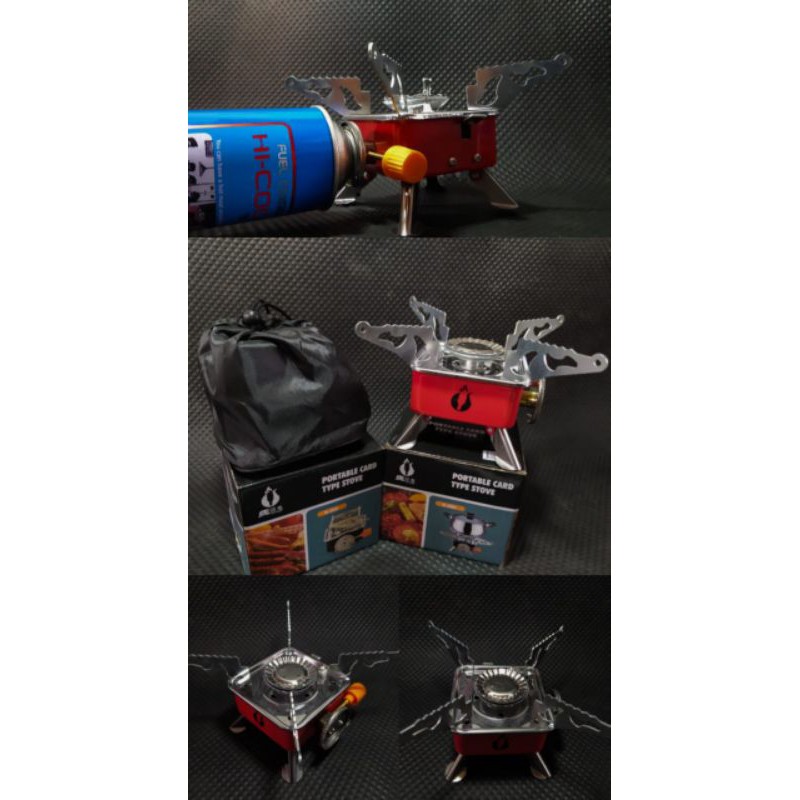 Kompor Portable Bonus Tabung dan Gas Kompor Mini Camping